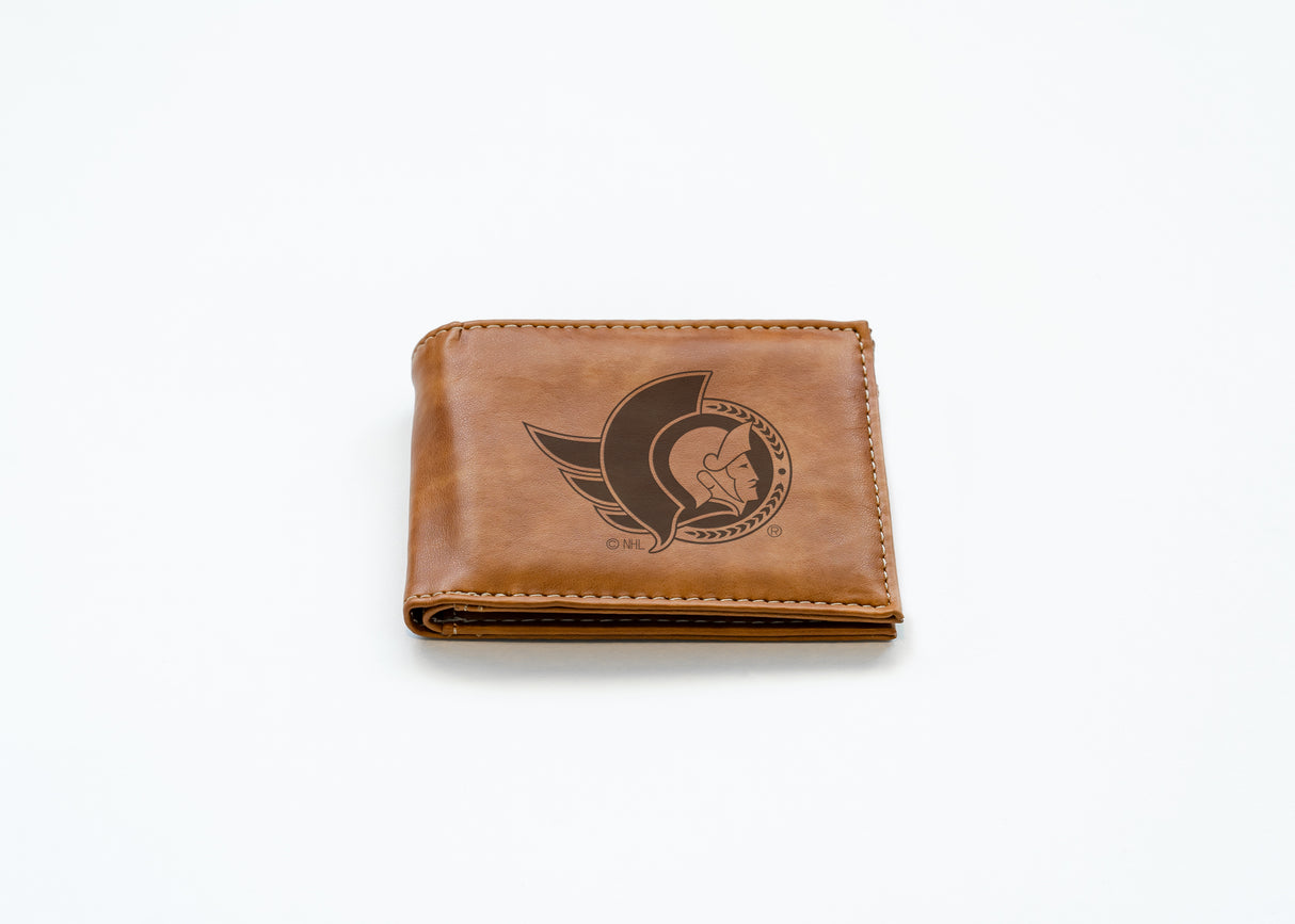 NHL Ottawa Senators Laser Engraved Billfold Fan Gear NHL Ottawa Senators