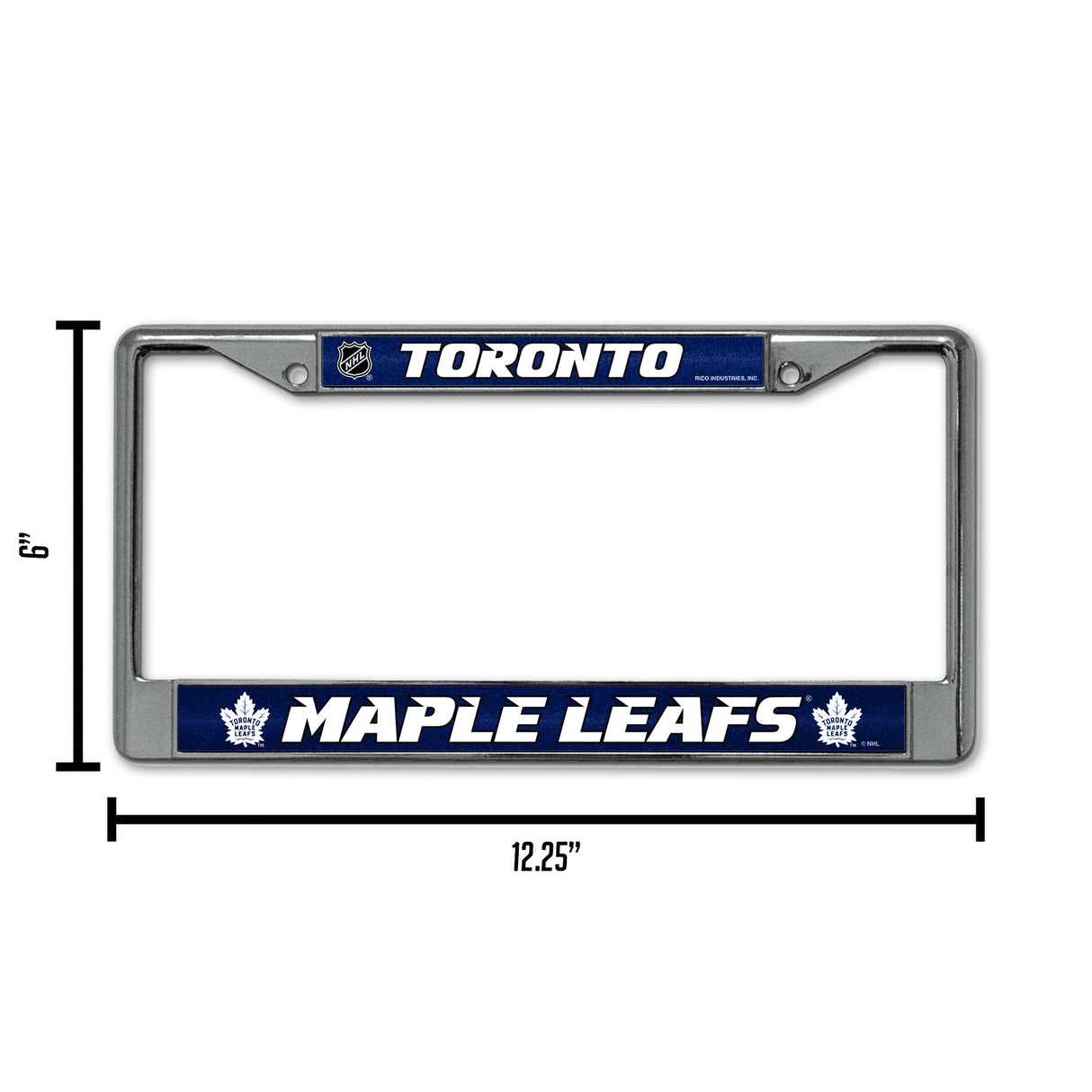 NHL Toronto Maple Leafs Chrome Glitter License Plate Frame Fan Gear NHL Toronto Maple Leafs