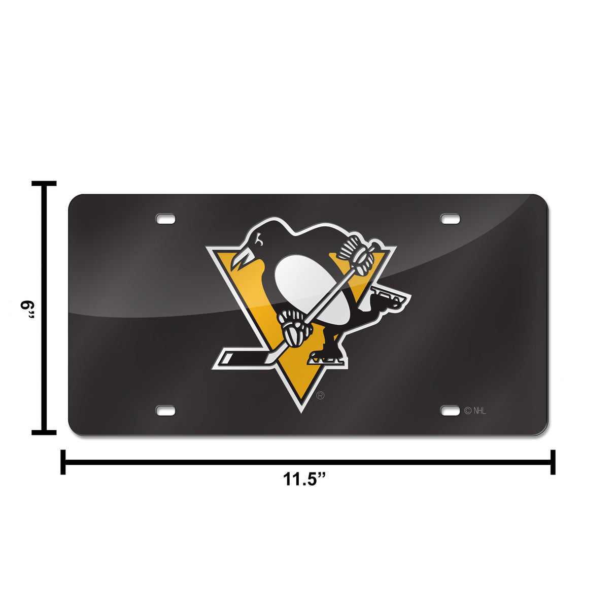 NHL Pittsburgh Penguins Laser Cut Automobile Tag Fan Gear NHL Pittsburgh Penguins