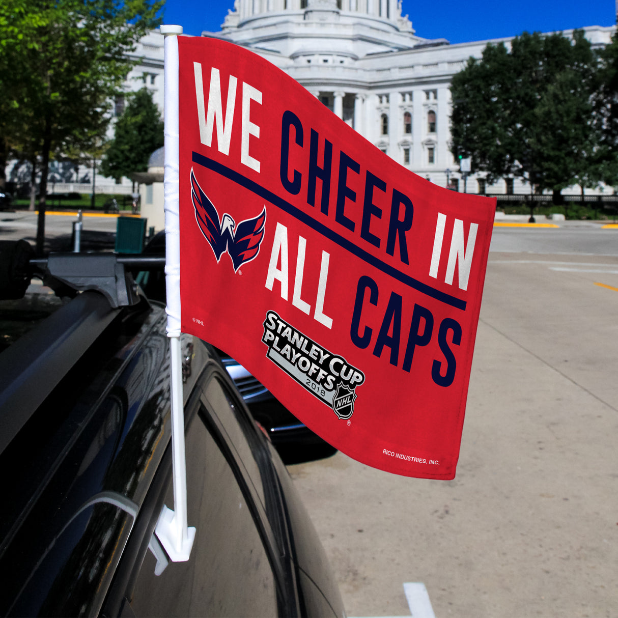 NHL Washington Capitals Car Flag Fan Gear NHL Washington Capitals