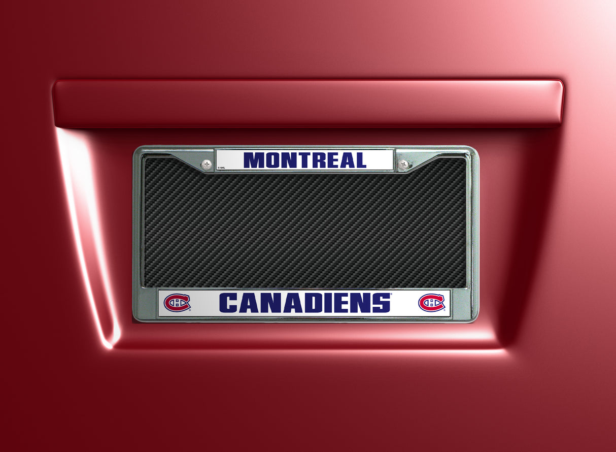 NHL Montreal Canadiens Chrome License Plate Frame Fan Gear NHL Montreal Canadiens