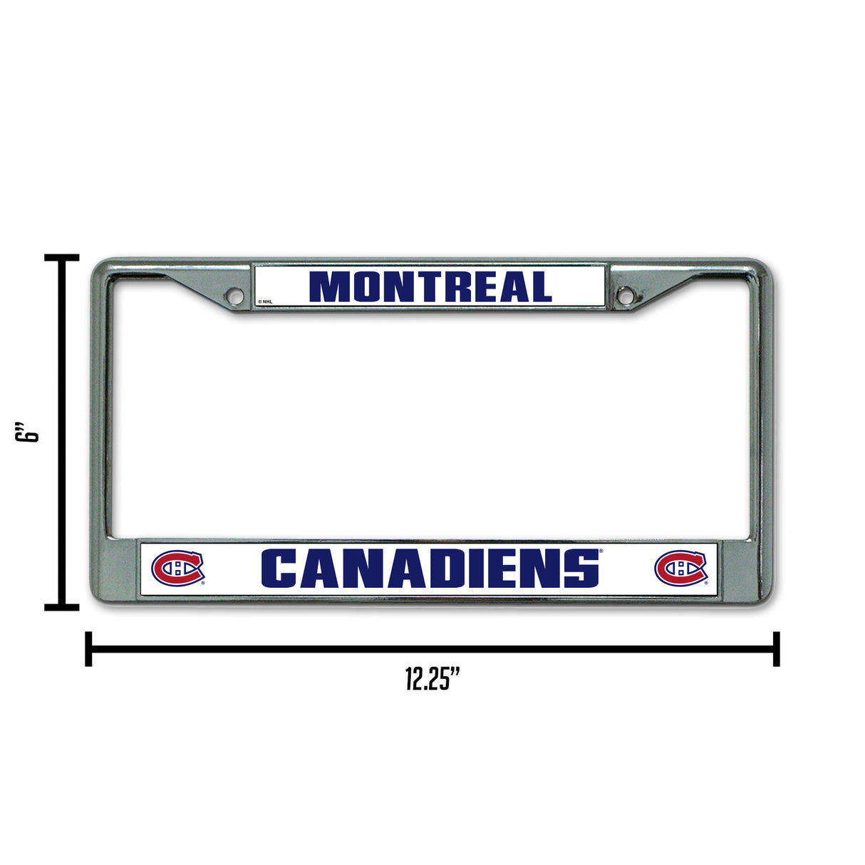 NHL Montreal Canadiens Chrome License Plate Frame Fan Gear NHL Montreal Canadiens