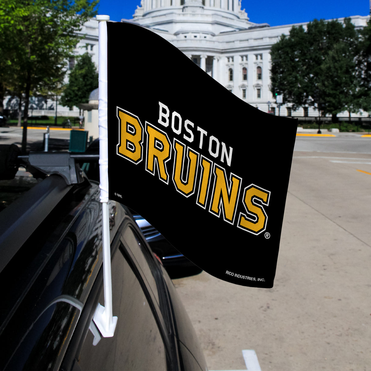 NHL Boston Bruins Car Flag Fan Gear NHL Boston Bruins