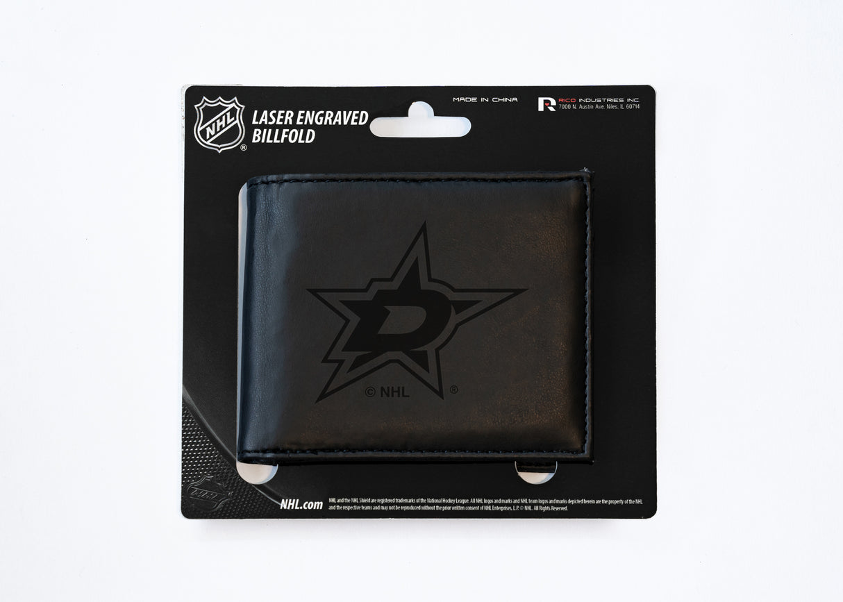 NHL Dallas Stars Laser Engraved Billfold Fan Gear NHL Dallas Stars
