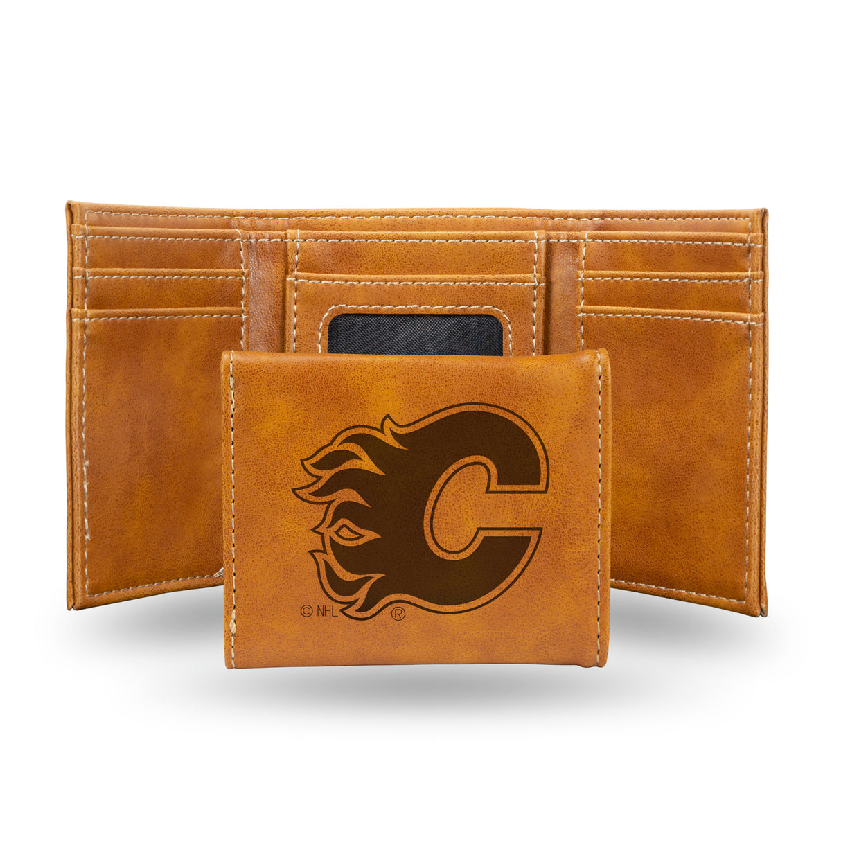 NHL Calgary Flames Laser Engraved Trifold Fan Gear NHL Calgary Flames
