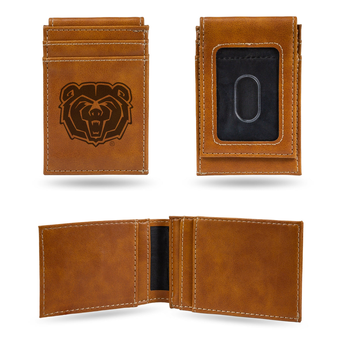 NCAA Missouri State Bears Laser Engraved Front Pocket Wallet Fan Gear NCAA Missouri State Bears