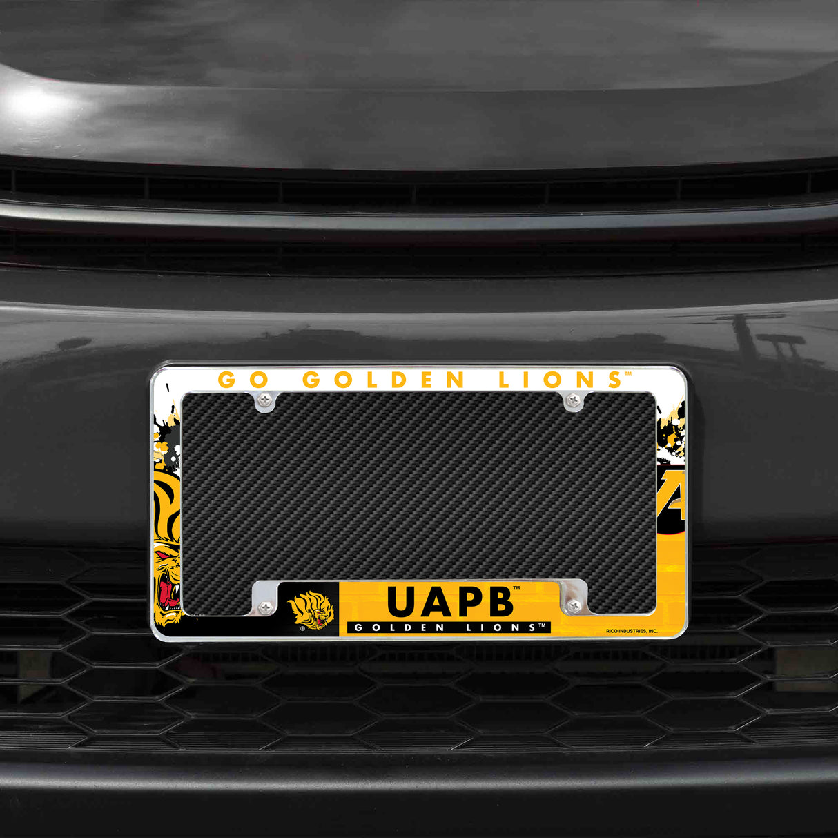 NCAA Arkansas-Pine Bluff Golden Lions Chrome License Plate Frame Fan Gear NCAA Arkansas-Pine Bluff Golden Lions