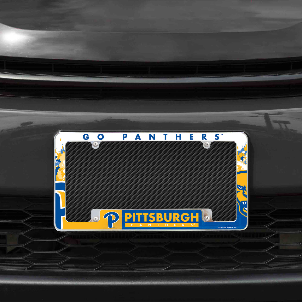 NCAA Pitt Panthers Chrome License Plate Frame Fan Gear NCAA Pitt Panthers