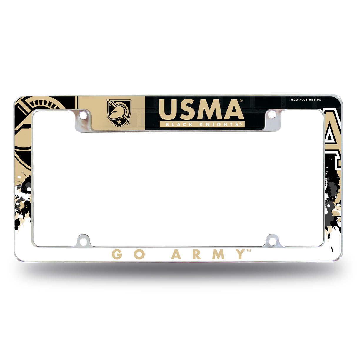 NCAA Army West Point Black Knights Chrome License Plate Frame Fan Gear NCAA Army West Point Black Knights