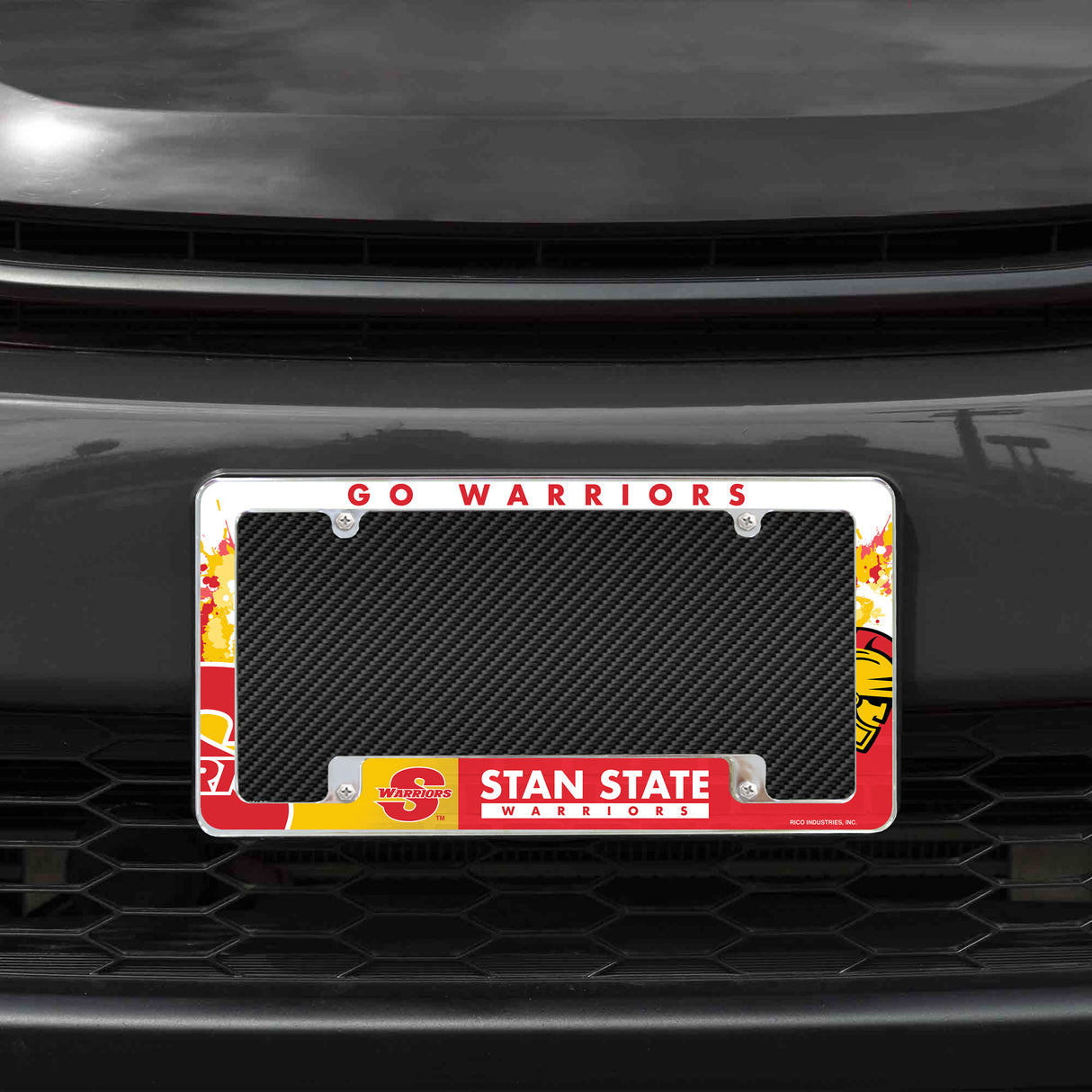 NCAA Cal State-Stanislaus Warriors Chrome License Plate Frame Fan Gear NCAA Cal State-Stanislaus Warriors