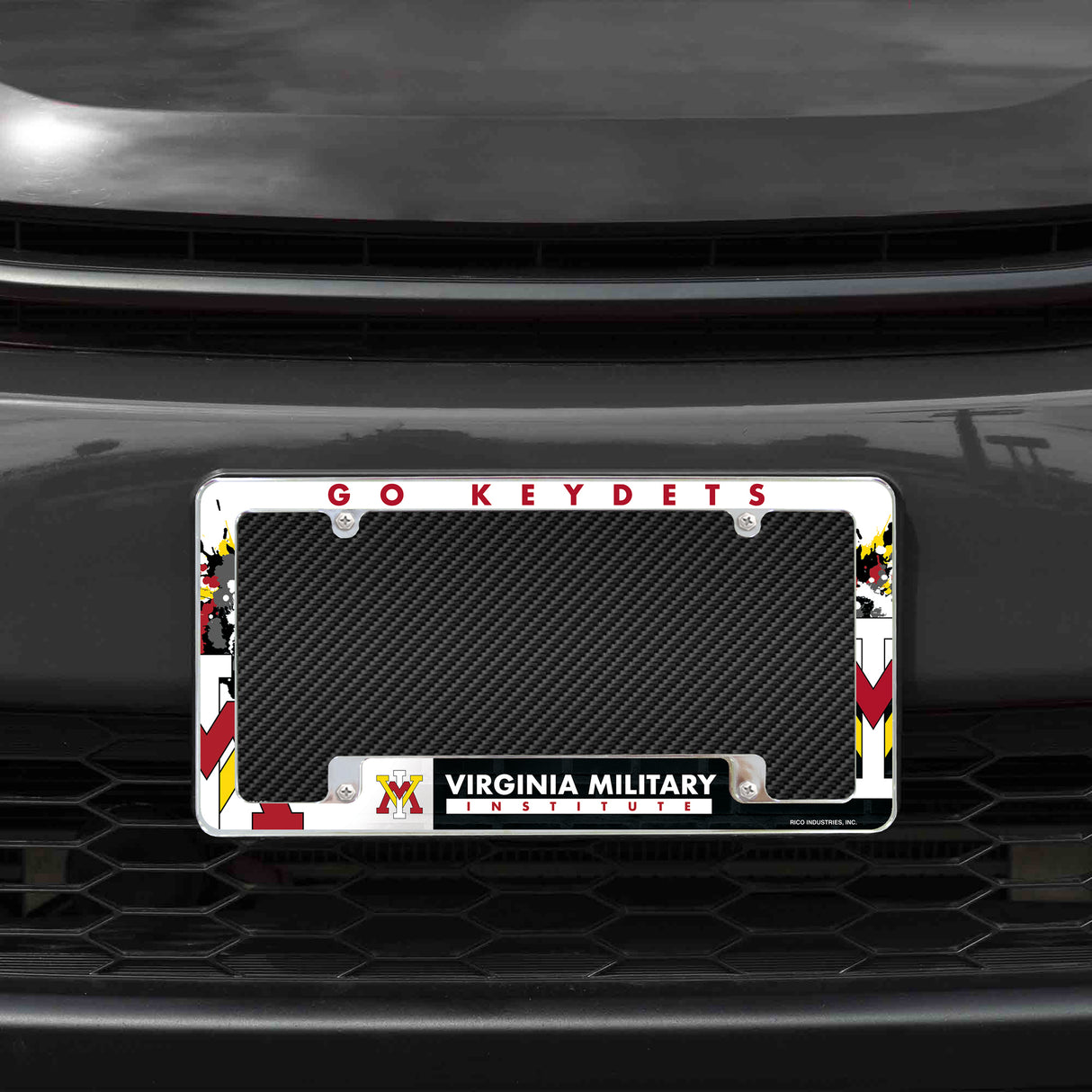 NCAA Virginia Military Institute Keydets Chrome License Plate Frame Fan Gear NCAA Virginia Military Institute Keydets