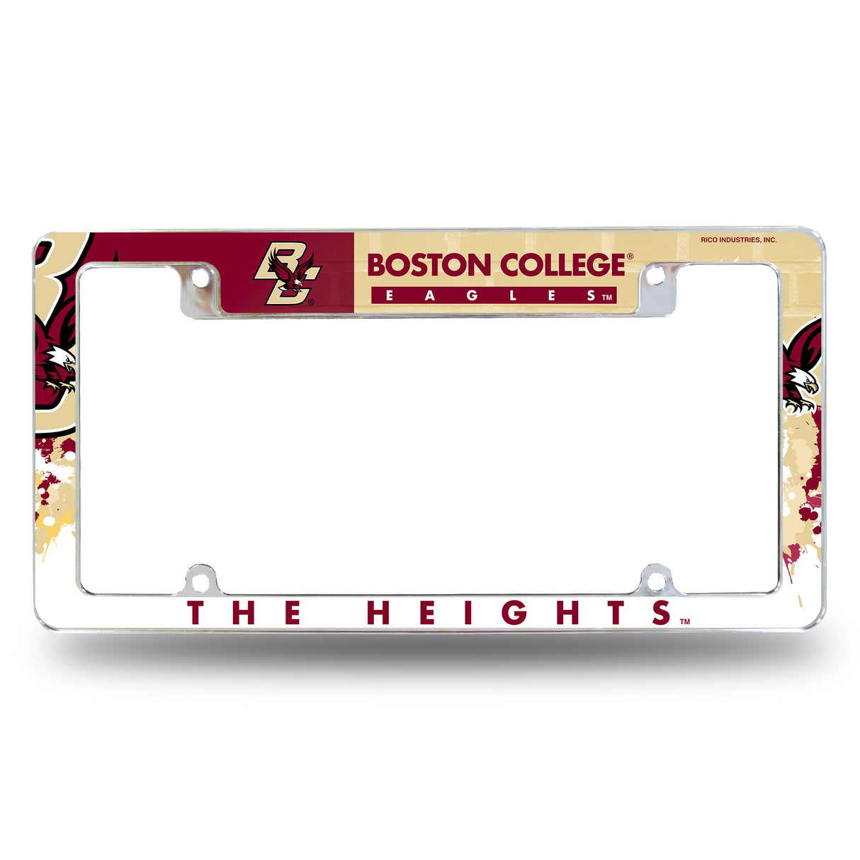 NCAA Boston College Eagles Chrome License Plate Frame Fan Gear NCAA Boston College Eagles