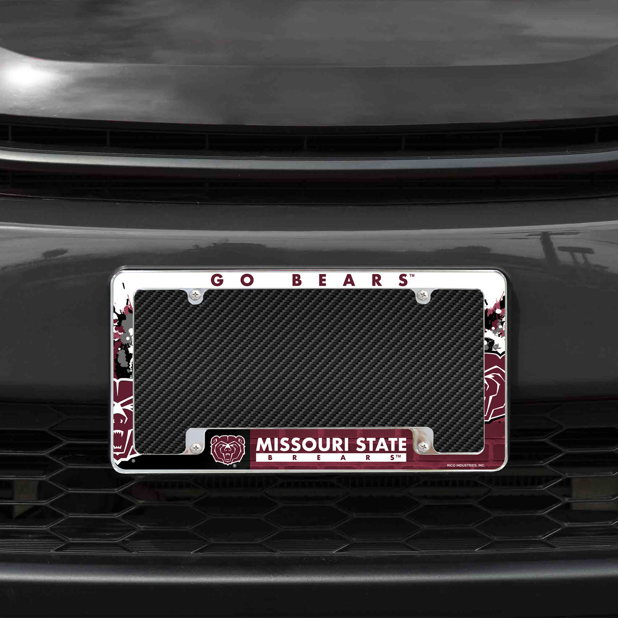 NCAA Missouri State Bears Chrome License Plate Frame Fan Gear NCAA Missouri State Bears