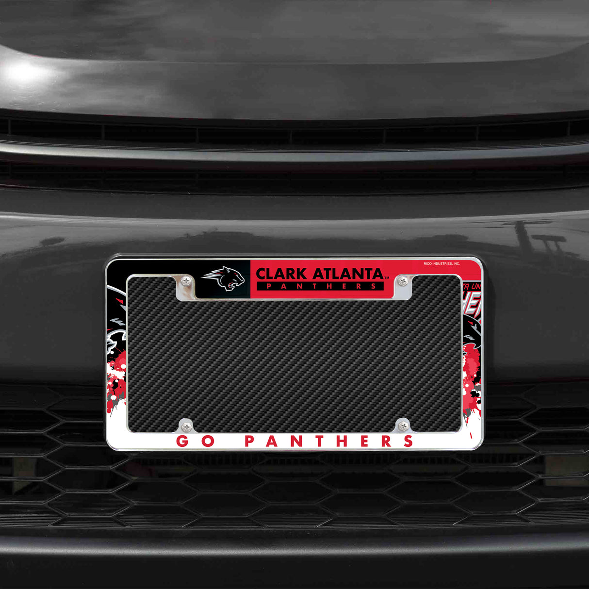 NCAA Clark Atlanta University Panthers - CAU Chrome License Plate Frame Fan Gear NCAA Clark Atlanta University Panthers