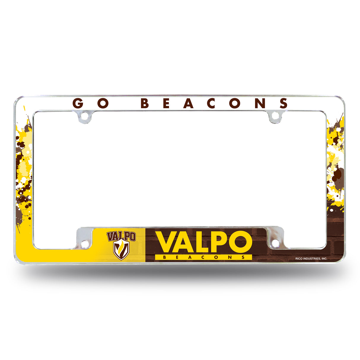 NCAA Valparaiso Crusaders Chrome License Plate Frame Fan Gear NCAA Valparaiso Crusaders