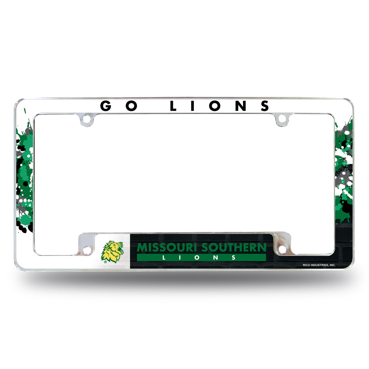 NCAA Missouri Southern State Lions Chrome License Plate Frame Fan Gear NCAA Missouri Southern State Lions