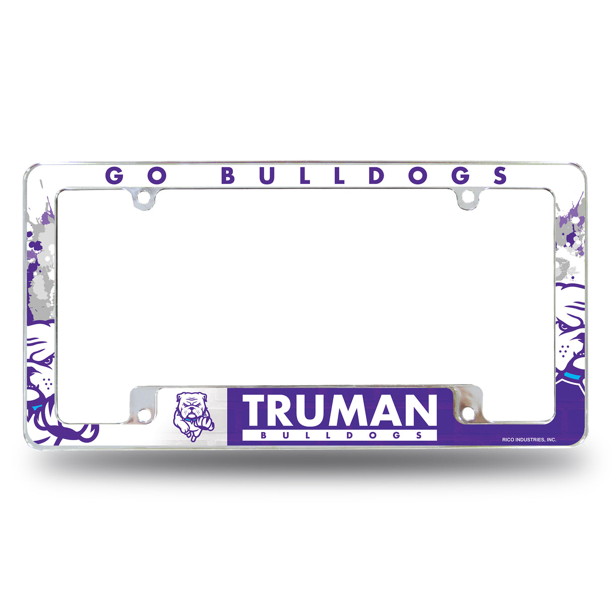 NCAA Truman State Bulldogs Chrome License Plate Frame Fan Gear NCAA Truman State Bulldogs