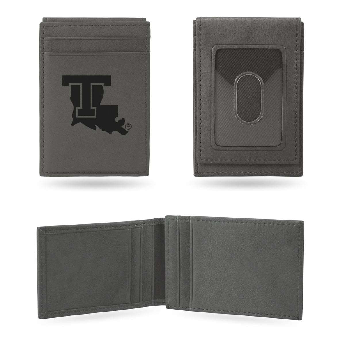 NCAA Louisiana Tech Bulldogs Laser Engraved Front Pocket Wallet Fan Gear NCAA Louisiana Tech Bulldogs