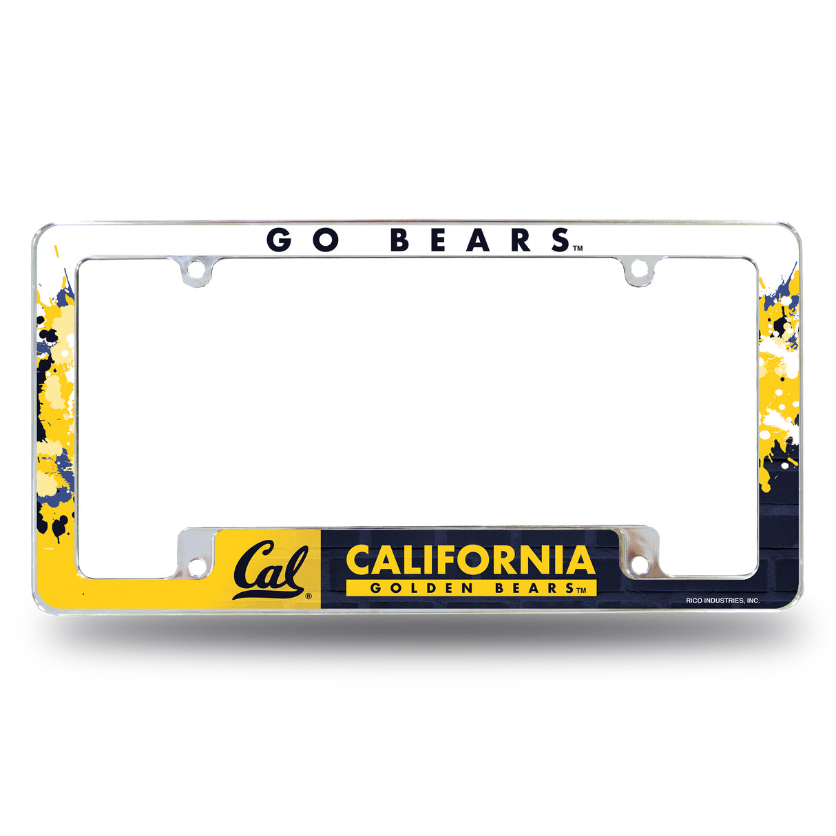 NCAA Cal Berkeley Golden Bears Chrome License Plate Frame Fan Gear NCAA Cal Berkeley Golden Bears