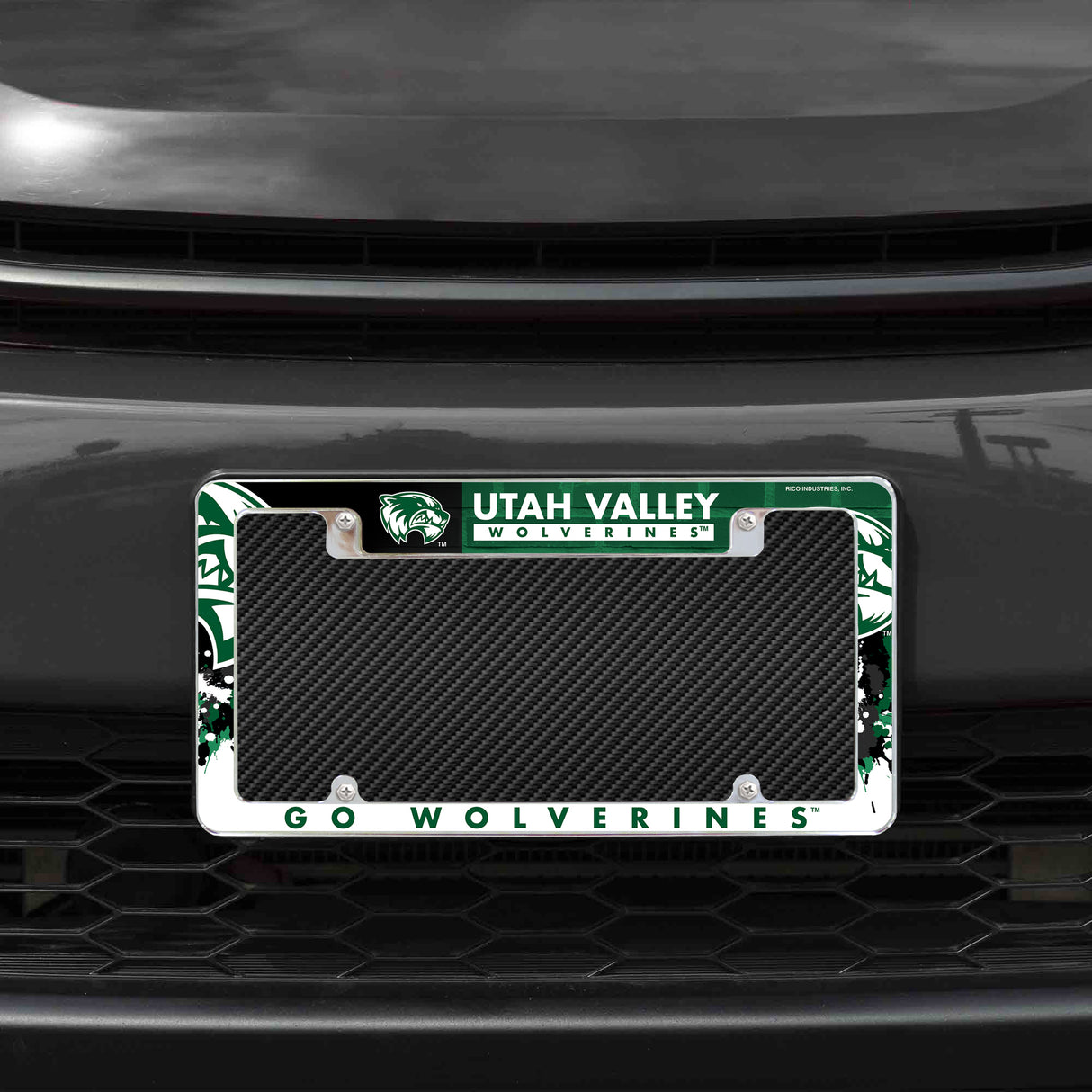 NCAA Utah Valley Wolverines Chrome License Plate Frame Fan Gear NCAA Utah Valley Wolverines