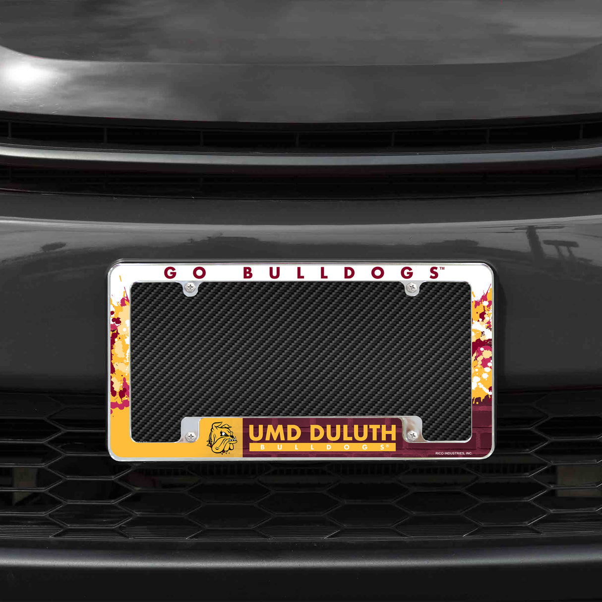 NCAA Minnesota-Duluth Bulldogs Chrome License Plate Frame Fan Gear NCAA Minnesota-Duluth Bulldogs