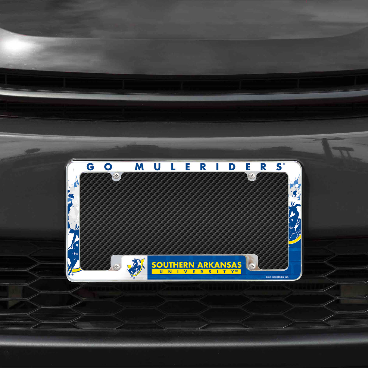 NCAA Southern Arkansas Muleriders Chrome License Plate Frame Fan Gear NCAA Southern Arkansas Muleriders