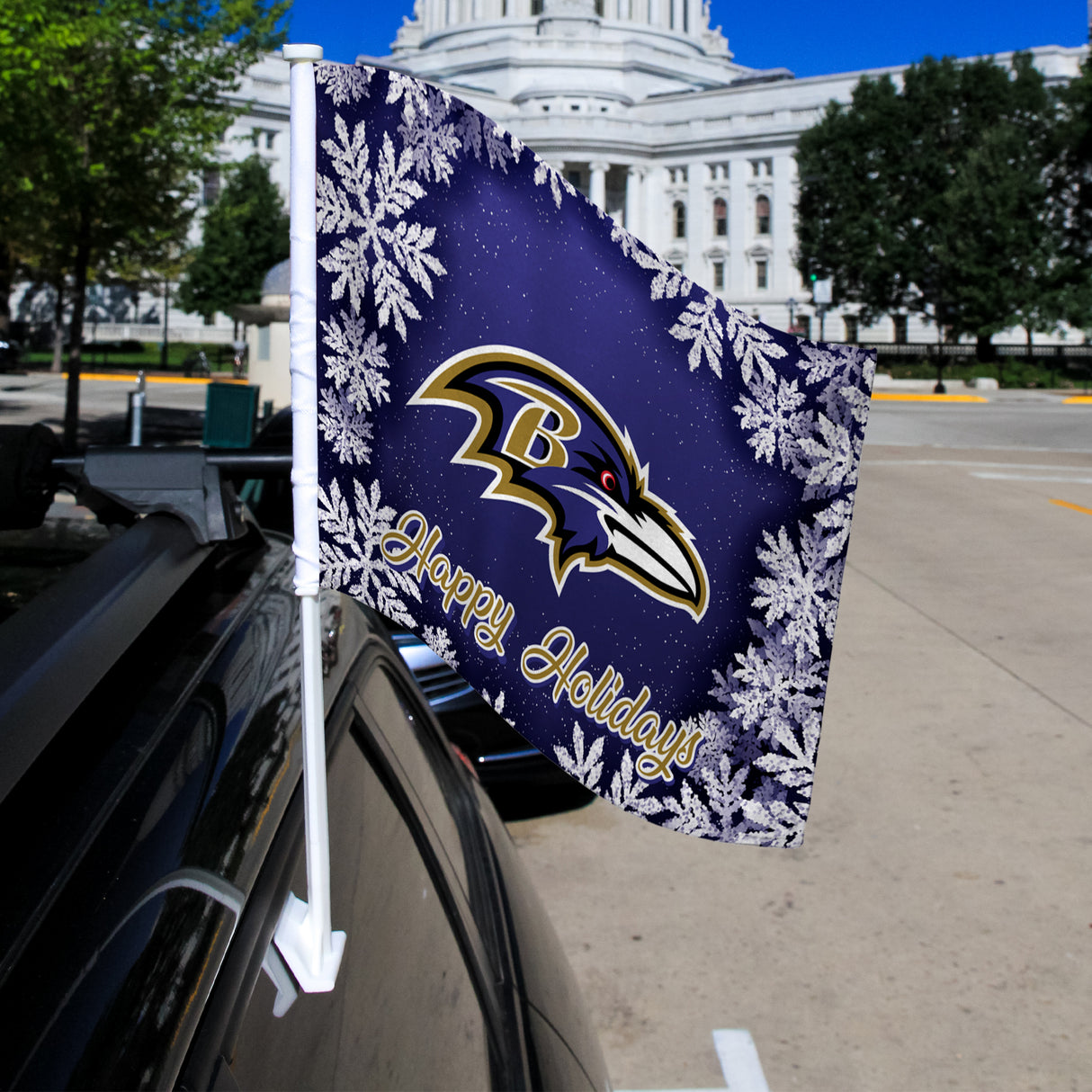 NFL Baltimore Ravens Car Flag Fan Gear NFL Baltimore Ravens
