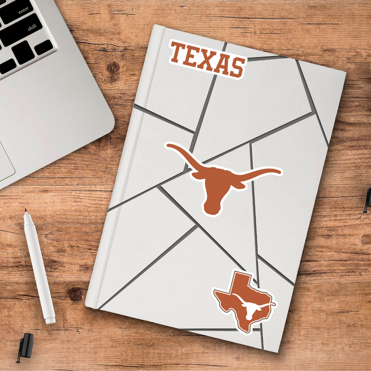 Fanmats Texas Longhorns 3 Piece Decal Sticker Set Fan Gear NCAA Texas Longhorns