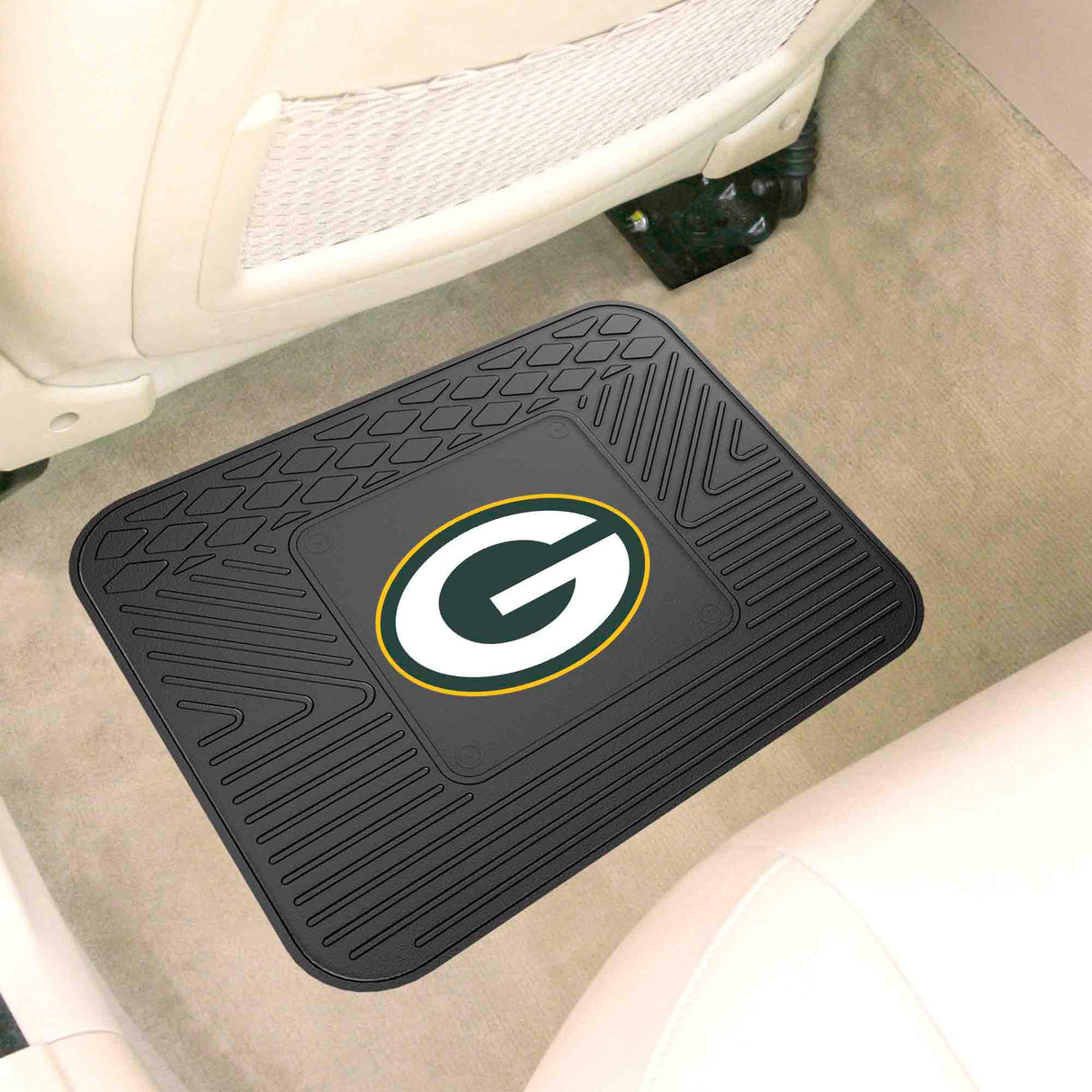 Fanmats Green Bay Packers Back Seat Car Utility Mat - 14" x 17" Fan Gear NFL Green Bay Packers