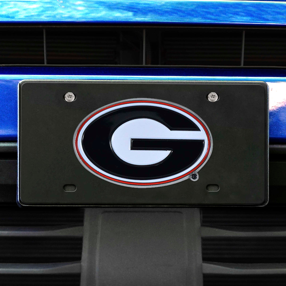 Fanmats Georgia Bulldogs 3D Black License Plate