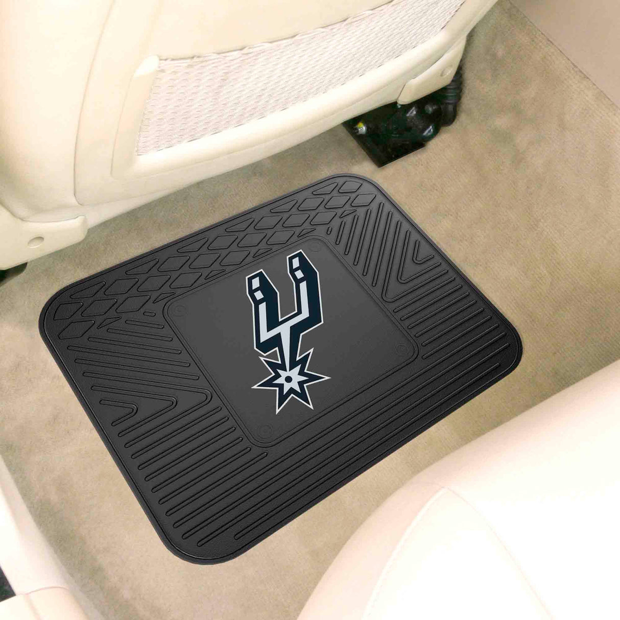 Fanmats San Antonio Spurs Back Seat Car Utility Mat - 14" x 17" Fan Gear NBA San Antonio Spurs