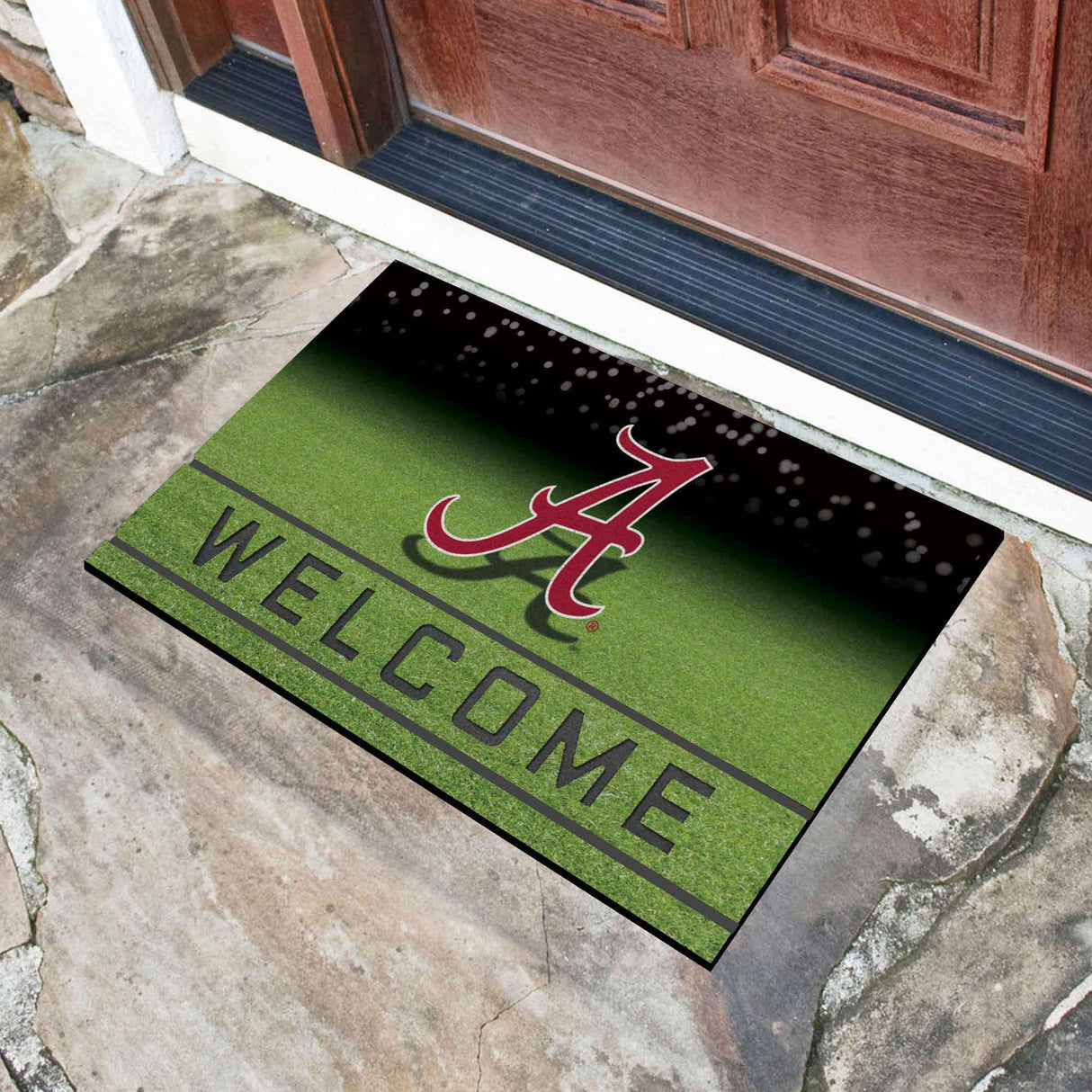 Fanmats Alabama Crimson Tide Rubber Door Mat - 18" x 30" Fan Gear NCAA Alabama Crimson Tide