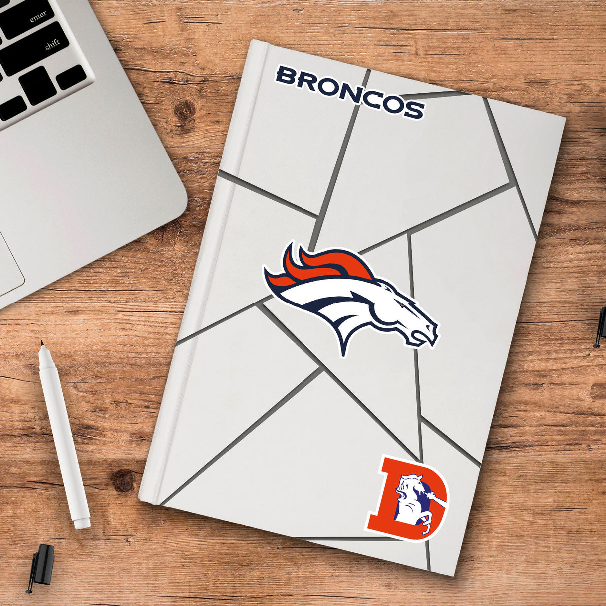 Fanmats Denver Broncos 3 Piece Decal Sticker Set Fan Gear NFL Denver Broncos