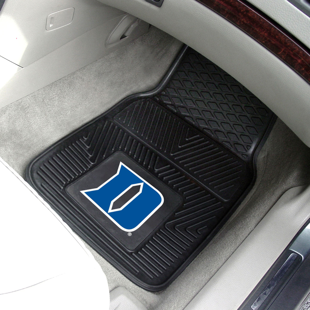 Fanmats Duke Blue Devils Heavy Duty Car Mat Set - 2 Pieces Fan Gear NCAA Duke Blue Devils