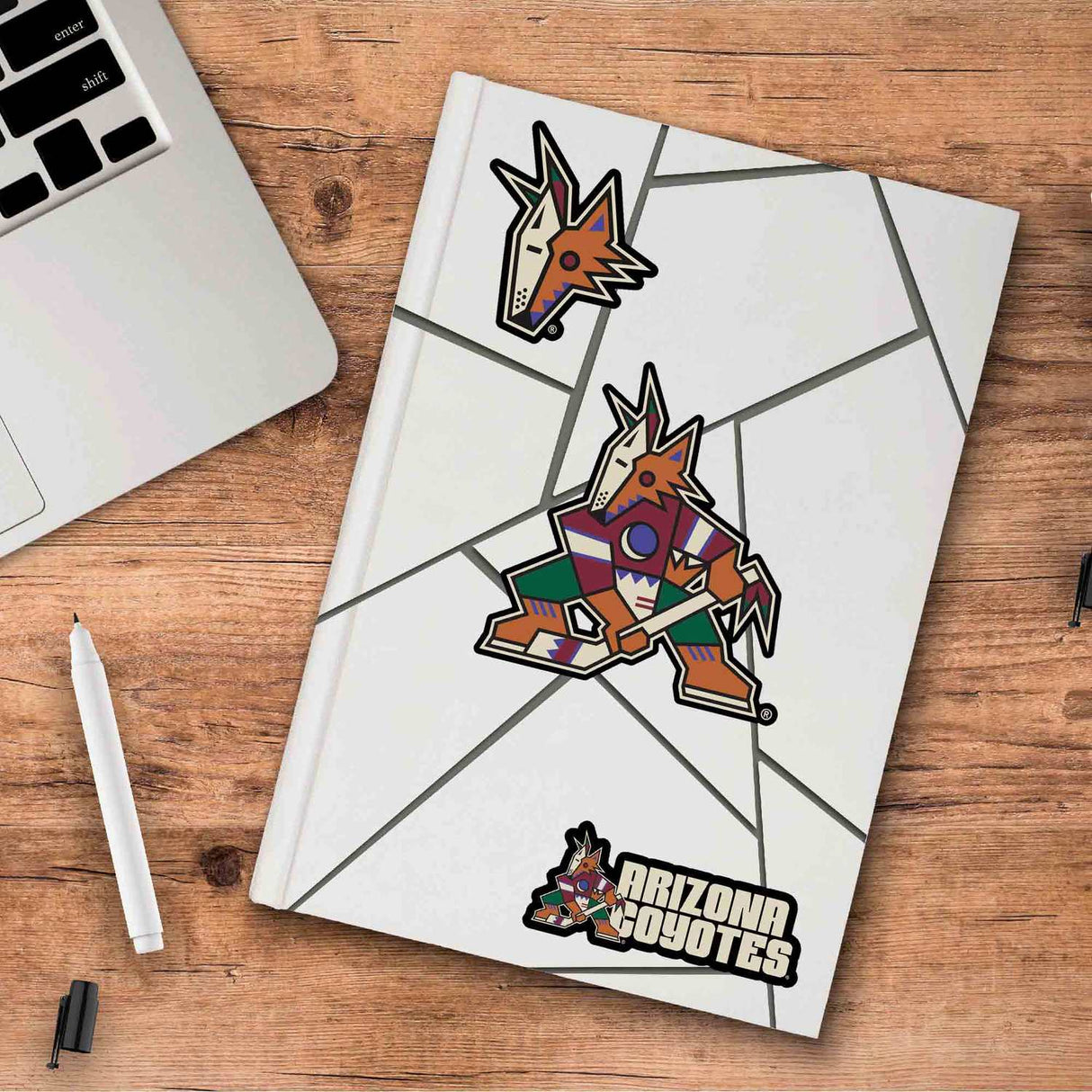 Fanmats Arizona Coyotes 3 Piece Decal Sticker Set Fan Gear NHL Arizona Coyotes