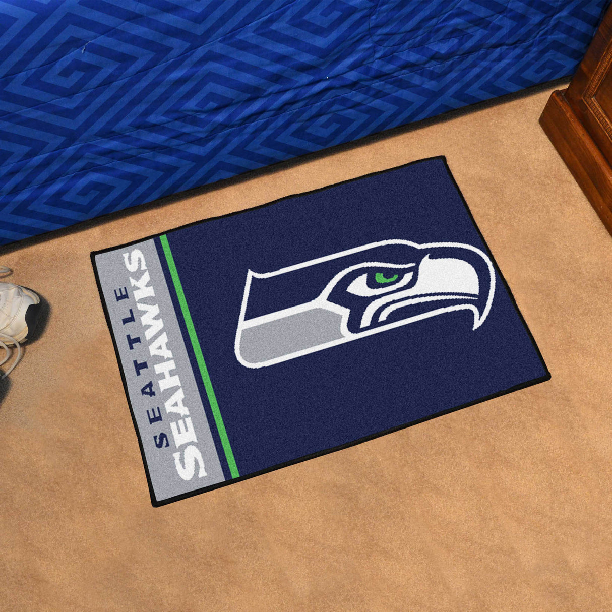 Fanmats Seattle Seahawks Starter Mat Accent Rug Uniform Style - 19" x 30" Fan Gear NFL Seattle Seahawks