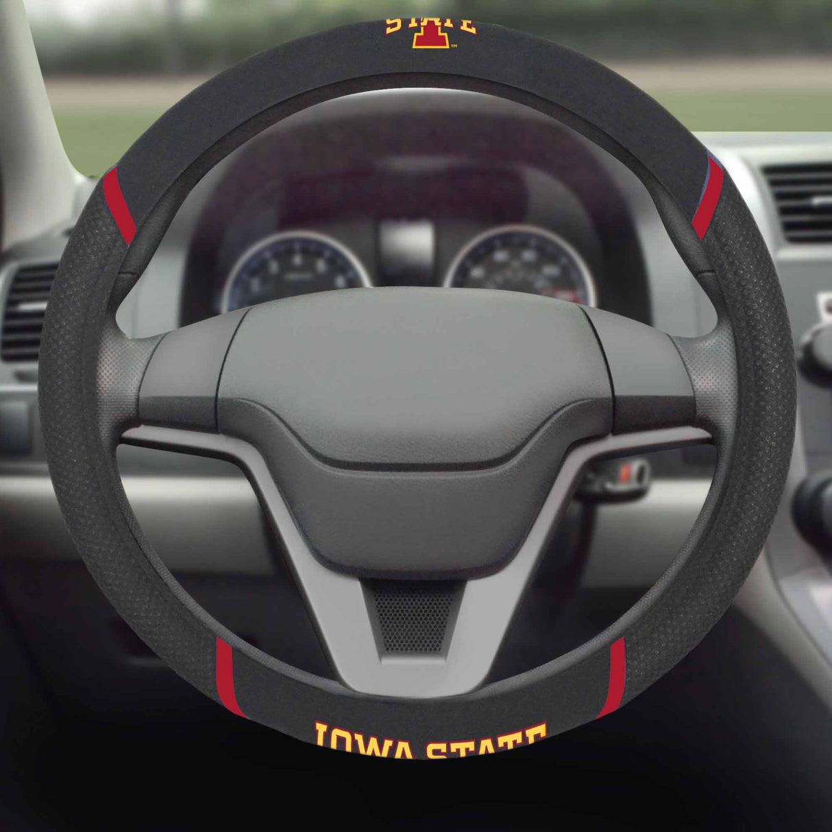 Fanmats Iowa State Cyclones Embroidered Steering Wheel Cover Fan Gear NCAA Iowa State Cyclones