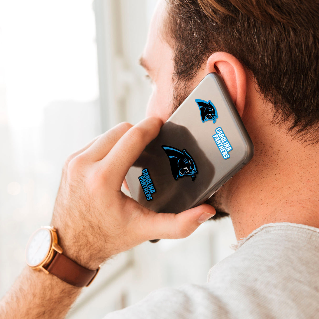 Fanmats Carolina Panthers 12 Count Mini Decal Sticker Pack Fan Gear NFL Carolina Panthers