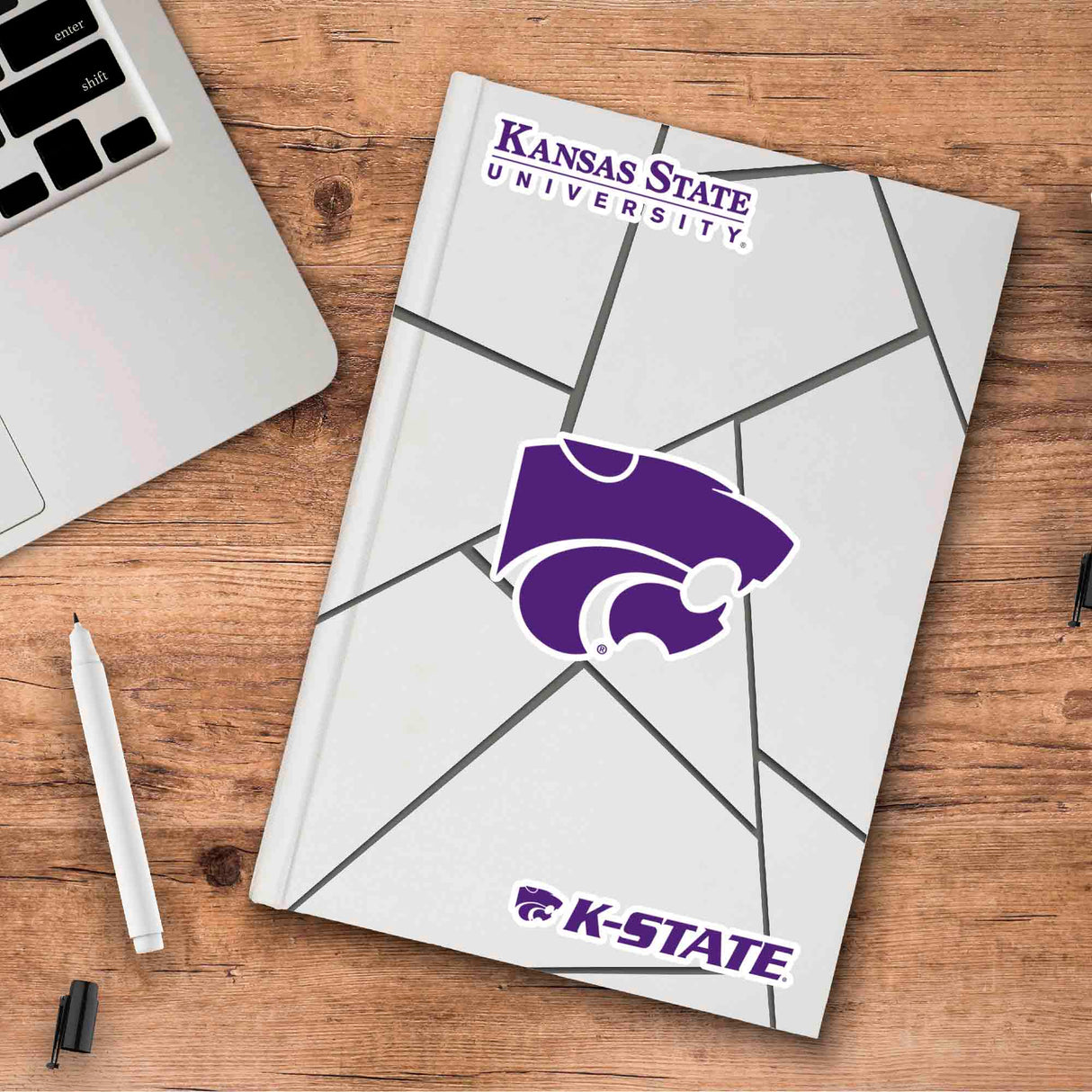 Fanmats Kansas State Wildcats 3 Piece Decal Sticker Set Fan Gear NCAA Kansas State Wildcats