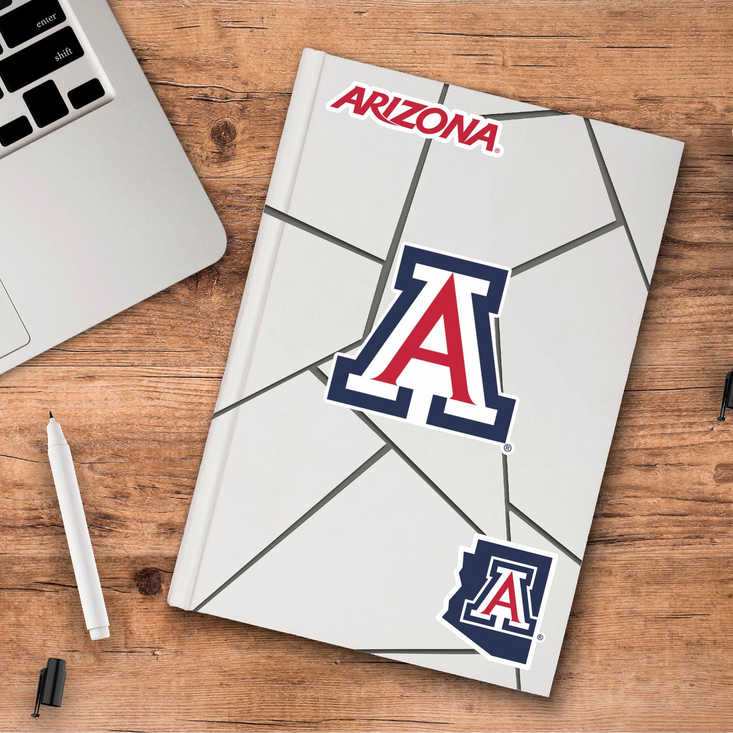 Fanmats Arizona Wildcats 3 Piece Decal Sticker Set Fan Gear NCAA Arizona Wildcats