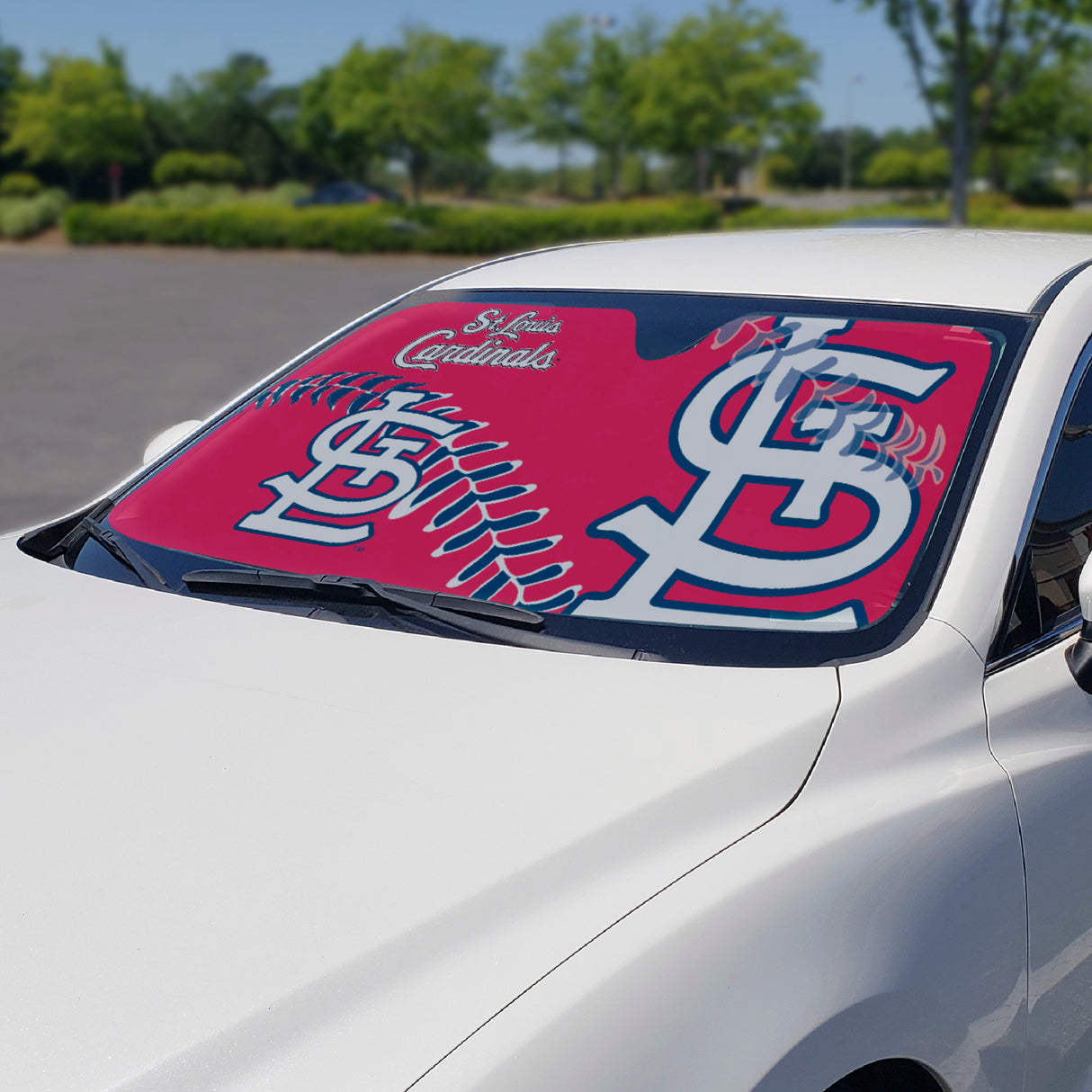 Fanmats St. Louis Cardinals Windshield Sun Shade Fan Gear MLB St. Louis Cardinals