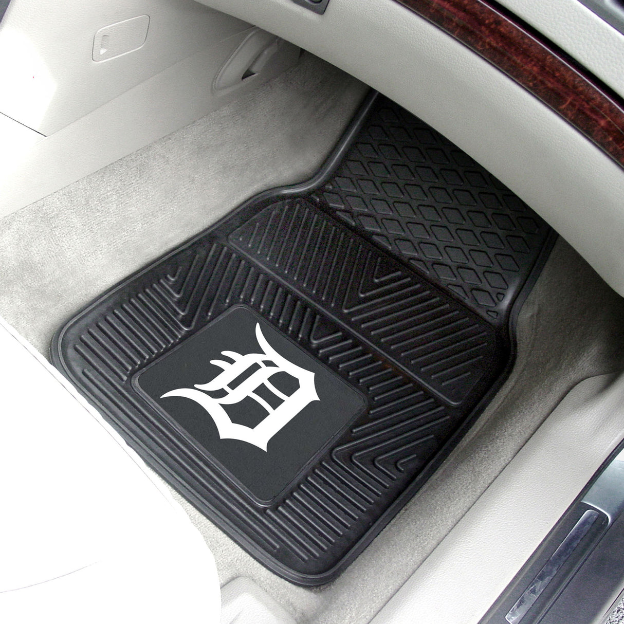 Fanmats Detroit Tigers Heavy Duty Car Mat Set - 2 Pieces Fan Gear MLB Detroit Tigers