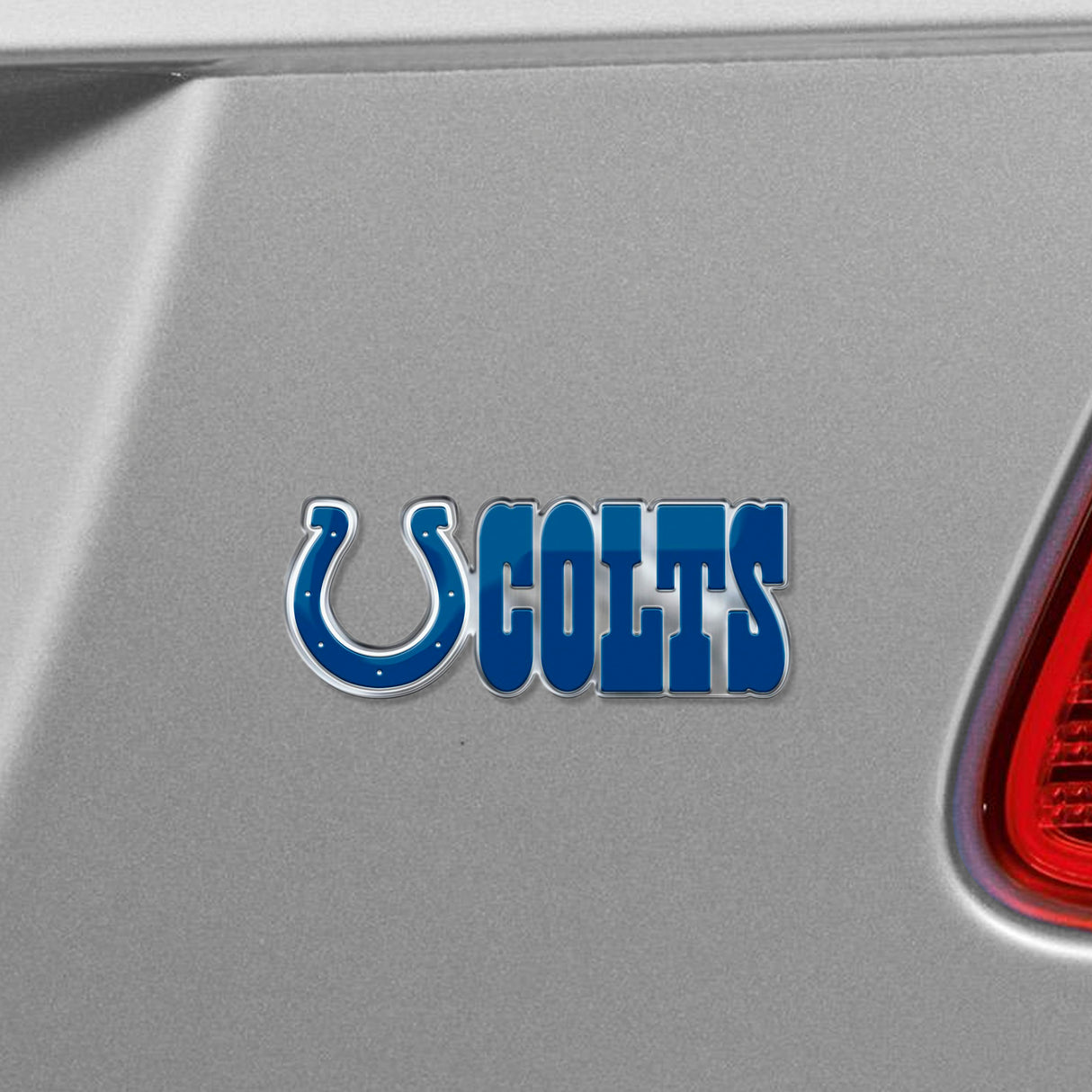 Fanmats Indianapolis Colts Heavy Duty Aluminum Embossed Color Emblem - Alternate Fan Gear NFL Indianapolis Colts