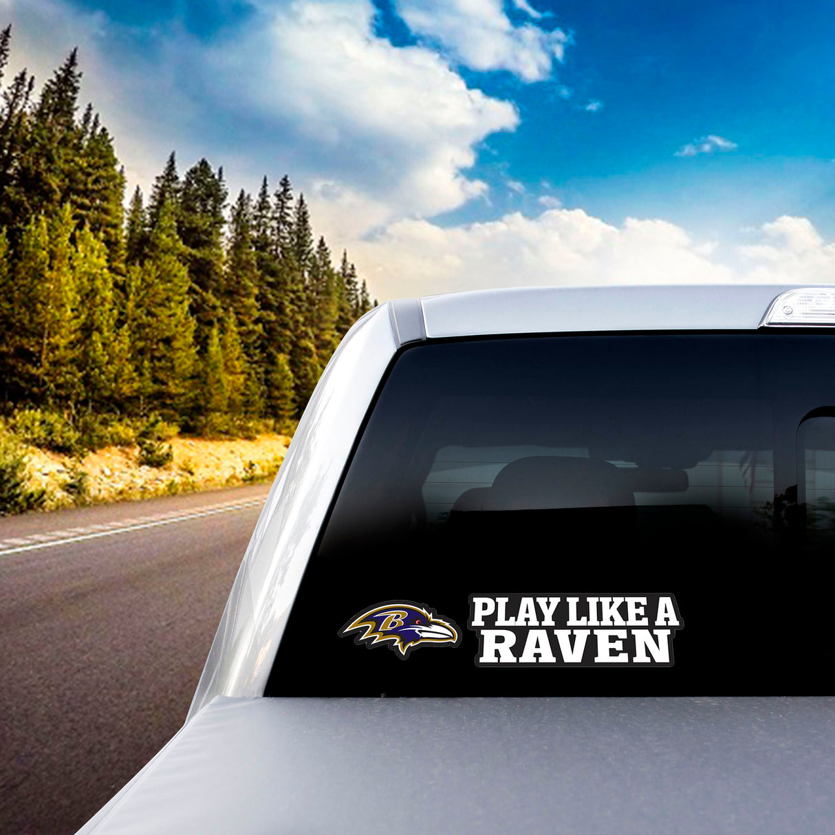 Fanmats Baltimore Ravens 2 Piece Team Slogan Decal Sticker Set Fan Gear NFL Baltimore Ravens