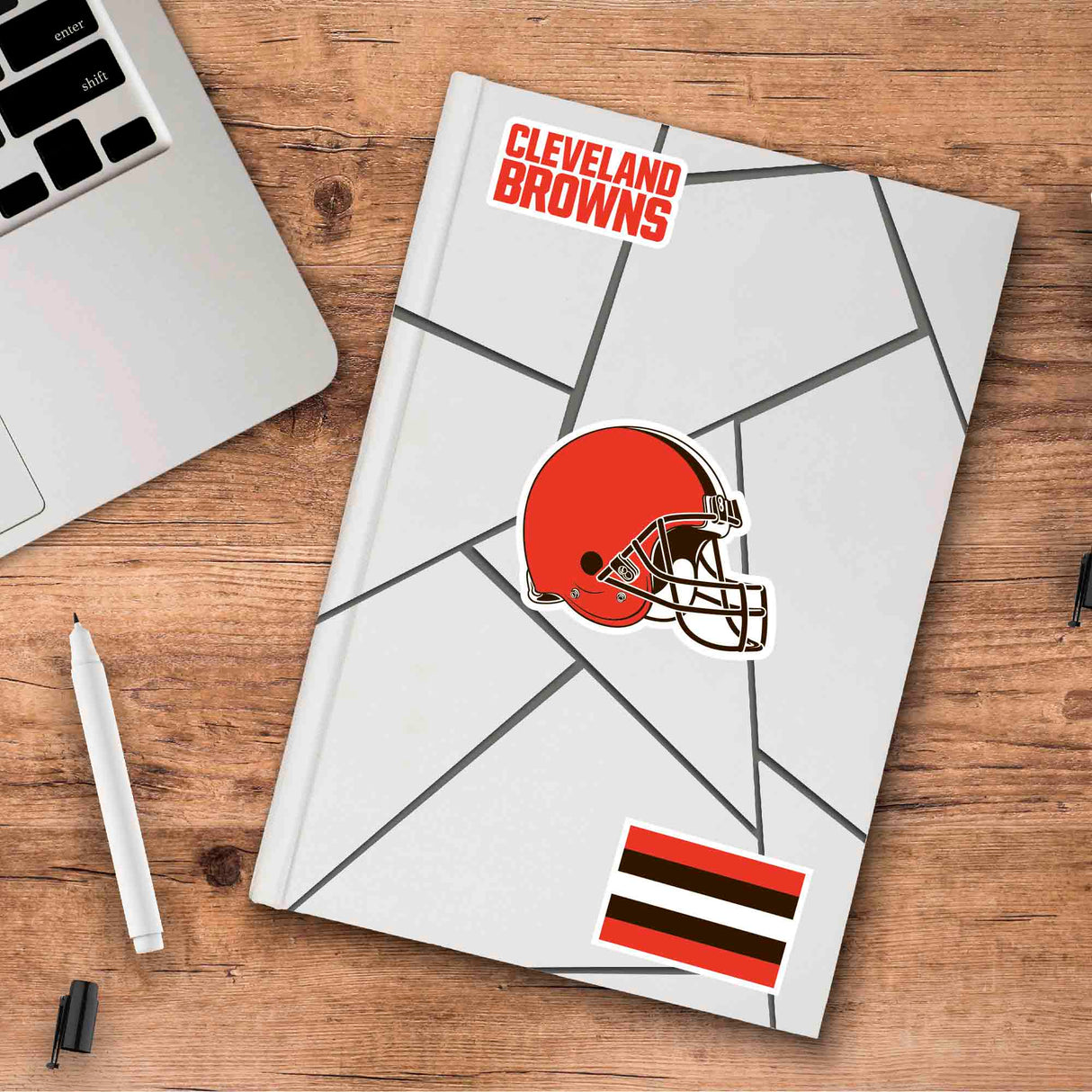 Fanmats Cleveland Browns 3 Piece Decal Sticker Set Fan Gear NFL Cleveland Browns