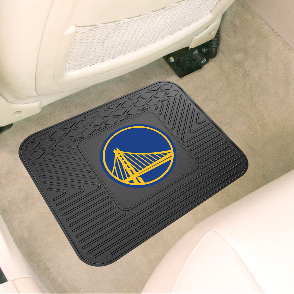 Fanmats Golden State Warriors Back Seat Car Utility Mat - 14" x 17" Fan Gear NBA Golden State Warriors