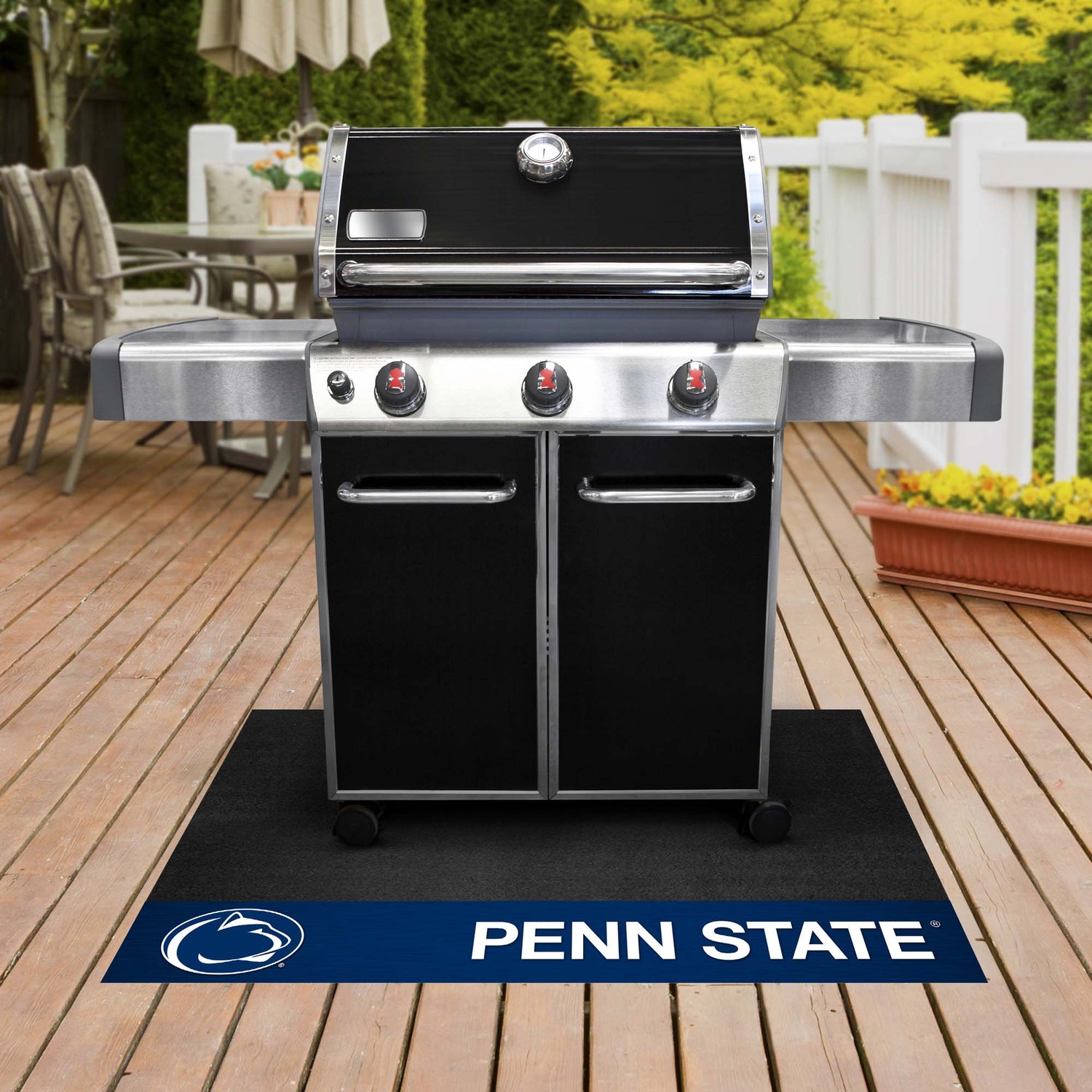 Fanmats Penn State Nittany Lions Vinyl Grill Mat - 26" x 42" Fan Gear NCAA Penn State Nittany Lions