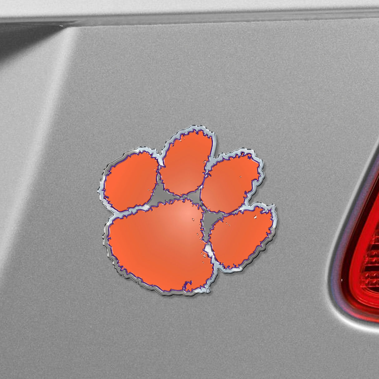 Fanmats Clemson Tigers Heavy Duty Aluminum Embossed Color Emblem Fan Gear NCAA Clemson Tigers