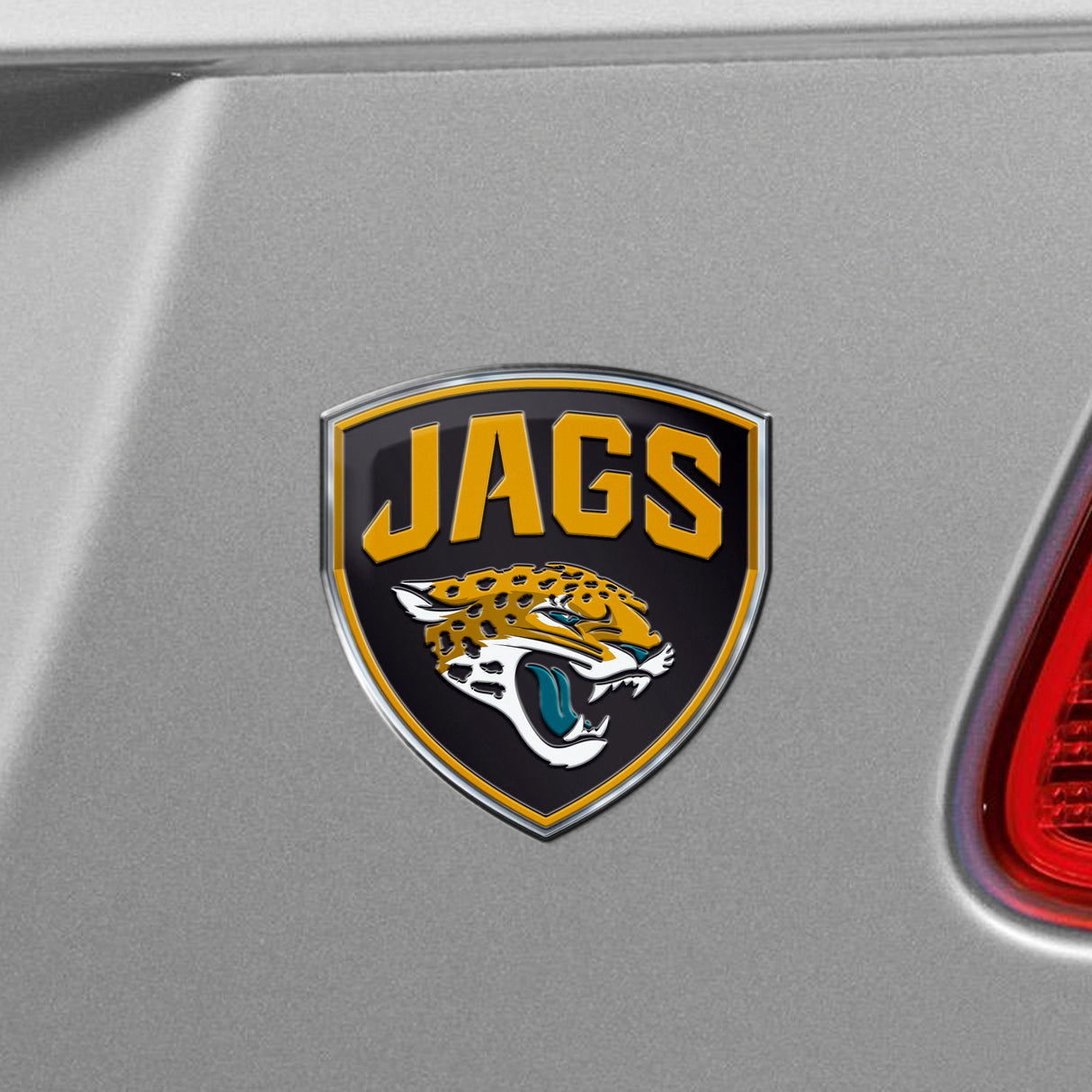 Fanmats Jacksonville Jaguars Heavy Duty Aluminum Embossed Color Emblem - Alternate Fan Gear NFL Jacksonville Jaguars