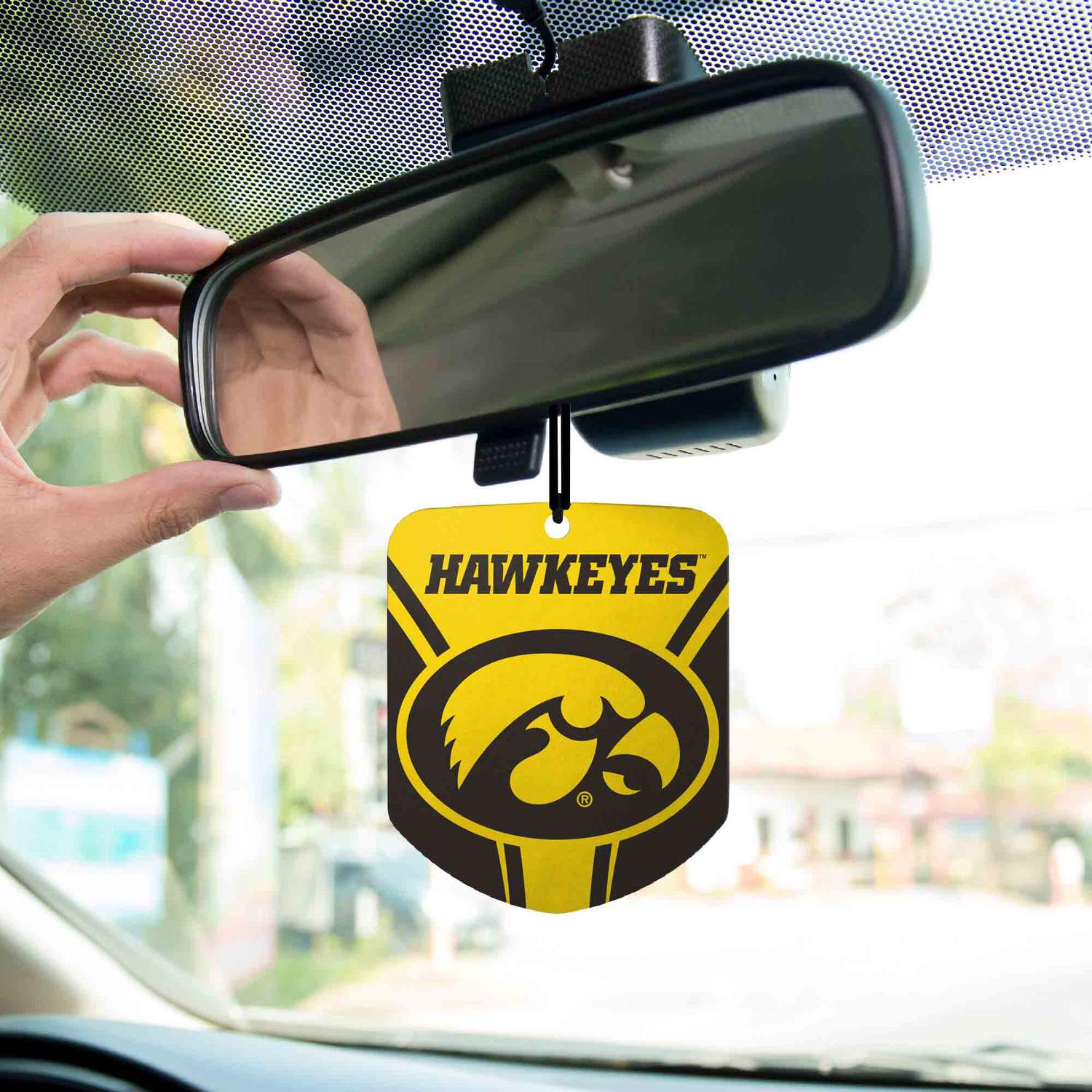 Fanmats Iowa Hawkeyes 2 Pack Air Freshener Fan Gear NCAA Iowa Hawkeyes